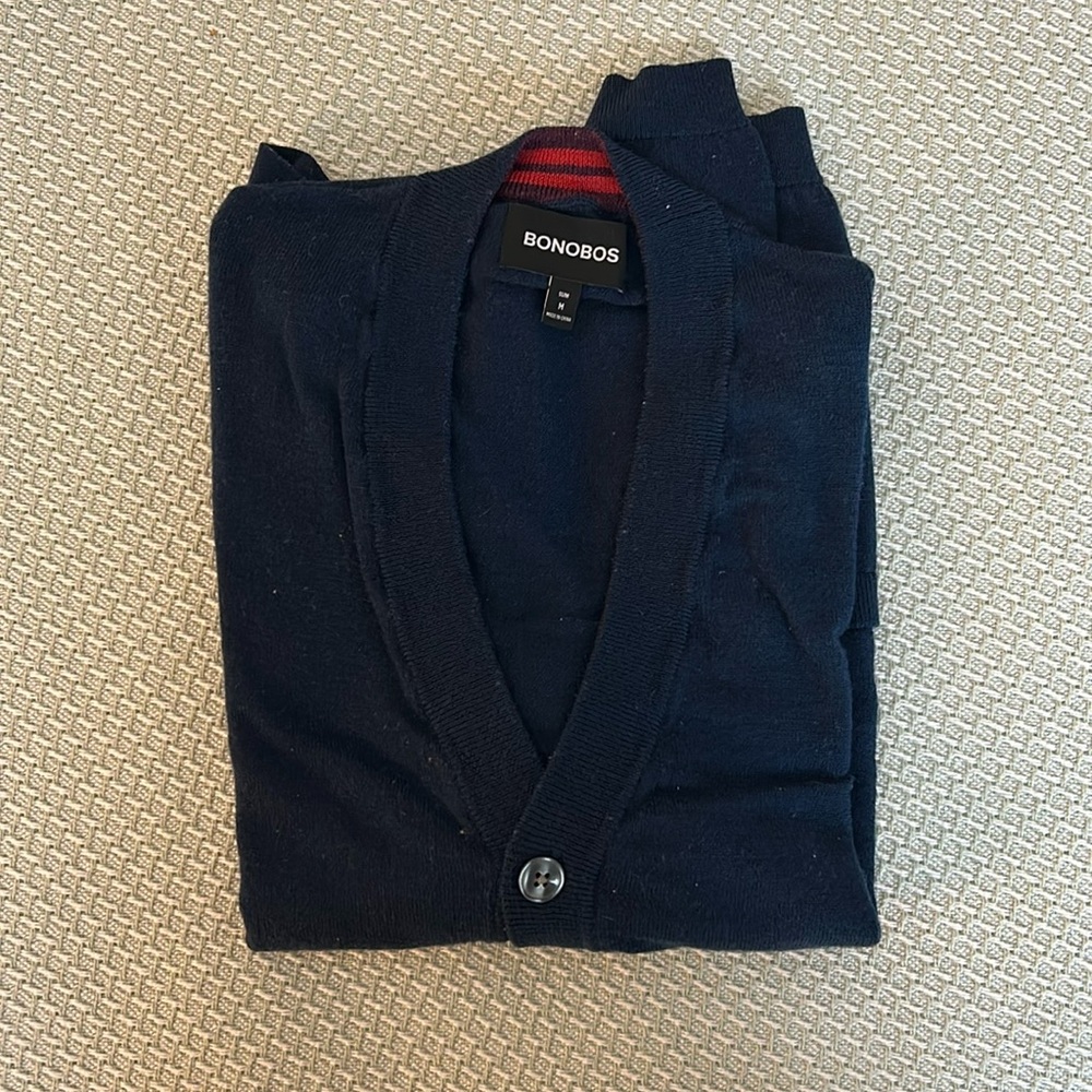 Bonobos cardigan, navy.